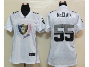 Nike Womens Oakland Raiders #55 McClain White fem fan Jerseys