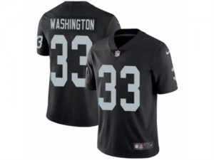 Mens Nike Oakland Raiders #33 DeAndre Washington Vapor Untouchable Limited Black Team Color NFL Jersey