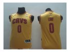 youth nba cleveland cavaliers #0 love yellow[revolution 30 swingman]