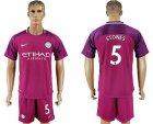 2017-18 Manchester City 5 STONES Away Soccer Jersey