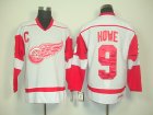 nhl detroit red wings #9 howe white