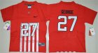 Ohio State Buckeyes #27 Eddie George Red College Throwback Jersey