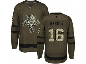 Youth Adidas Florida Panthers #16 Aleksander Barkov Green Salute to Service Stitched NHL Jersey