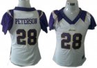 minnesota vikings 28 peterson women field flirt fashion white