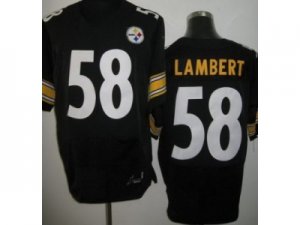 Nike NFL Pittsburgh Steelers #58 Jack Lambert Black Jerseys[Elite]