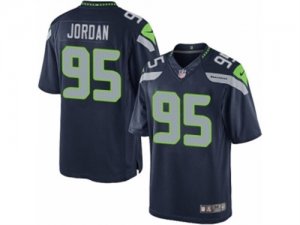 Mens Nike Seattle Seahawks #95 Dion Jordan Limited Steel Blue Team Color NFL Jersey