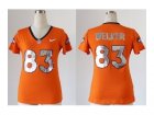 Nike women nfl jerseys denver broncos #83 wes welker orange(Handwork Sequin lettering Fashion)