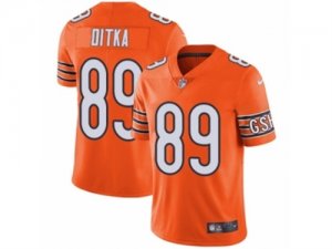 Mens Nike Chicago Bears #89 Mike Ditka Vapor Untouchable Limited Orange Rush NFL Jersey