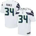 Nike Seattle Seahawks #34 Thomas Rawls white Jerseys(Elite)