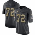 Mens Nike Cleveland Browns #72 Shon Coleman Limited Black 2016 Salute to Service NFL Jersey