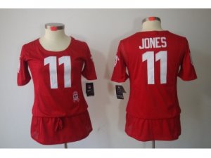 Nike Womens Atlanta Falcons #11 Jones Red Jerseys[breast cancer awareness]