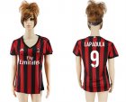 2017-18 AC Milan 9 LAPADULA Home Women Soccer Jersey