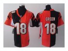 Nike Women Cincinnati Bengals ##18 A.J. Green orange-black[Elite split]