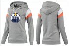 NHL Women Edmonton Oilers Logo Pullover Hoodie 19