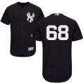 2016 Men's New York Yankees #68 Dellin Betances Majestic Navy Flexbase Authentic Collection Player Jersey