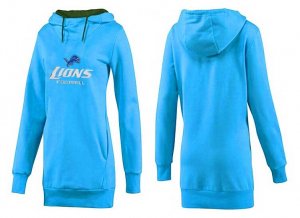 Women Detroit Lions Logo Pullover Hoodie-092