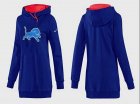 Women Detroit Lions Logo Pullover Hoodie-081