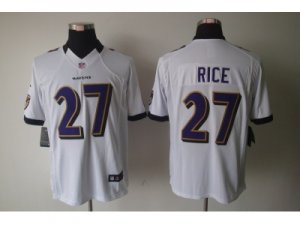 Nike NFL Baltimore Ravens #27 Ray Rice White Jerseys(Limited)