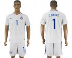 Chile #1 C.Bravo Away Soccer Country Jersey