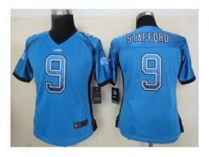 nike women nfl jerseys detroit lions #9 stafford blue[Elite drift fashion]