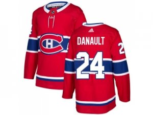 Men Adidas Montreal Canadiens #24 Phillip Danault Red Home Authentic Stitched NHL Jersey