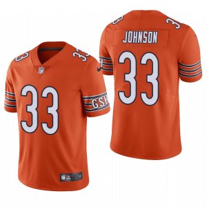 Mens Chicago Bears #33 Jaylon Johnson Orange Vapor Limited 2020 NFL