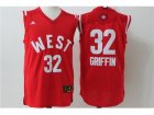 2016 NBA All Star NBA Los Angeles Clippers #32 Blake Griffin Red Red jerseys