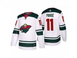 Mens adidas 2017-2018 Season Minnesota Wild #11 Zach Parise Away Jersey