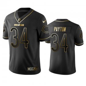 Nike Bears #34 Walter Payton Black Gold Vapor Untouchable Limited Jersey