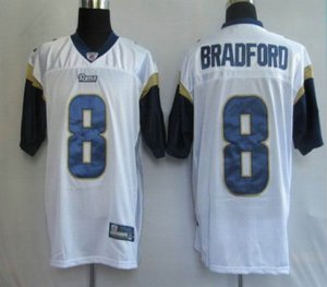 nfl st louis rams #8 sam bradford white[kids]