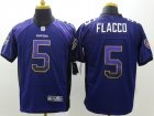 Nike Baltimore Ravens #5 Flacco blue Jerseys(Drift Fashion Elite)