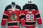 Chicago Blackhawks #88 Patrick Kane Red Sawyer Hooded Sweatshirt Stitched NHL Jersey