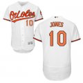 2016 Men Baltimore Orioles #10 Adam Jones Majestic White Flexbase Authentic Collection Player Jersey