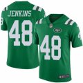 Mens Nike New York Jets #48 Jordan Jenkins Limited Green Rush NFL Jersey