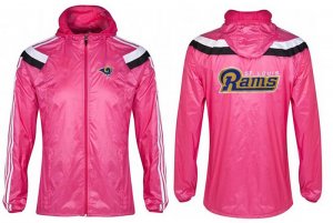 NFL St. Louis Rams dust coat trench coat windbreaker 19