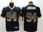 Nike New Orleans Saints #94 Cameron Jordan Black Team Color Men Stitched Jerseys(Elite Drift Fashion)