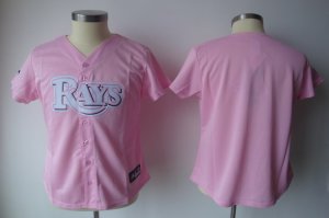 MLB Women Jerseys Tampa Bay rays blank pink