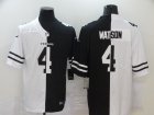 Nike Texans #4 Deshaun Watson Black And White Split Vapor Untouchable Limited Jersey