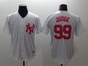 New york Yankees #99 Aaron White Pink Cool Base Jersey