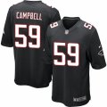 Mens Nike Atlanta Falcons #59 DeVondre Campbell Game Black Alternate NFL Jersey