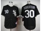 MLB Chicago White Sox #30 David Robertson Black Cool Base Stitched Baseball jerseys