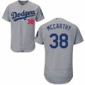 Men's Majestic Los Angeles Dodgers #38 Brandon McCarthy Grey Flexbase Authentic Collection MLB Jersey