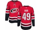 Men Adidas Carolina Hurricanes #49 Victor Rask Authentic Red Home NHL Jersey