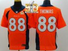 Nike Denver Broncos #88 Demaryius Thomas Orange Team Color Super Bowl 50 Men Stitched NFL New Elite Jersey