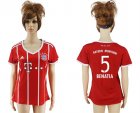 2017-18 Bayern Munich 5 BENATIA Home Women Soccer Jersey