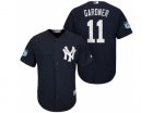 Mens New York Yankees #11 Brett Gardner 2017 Spring Training Cool Base Stitched MLB Jersey
