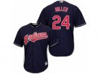 Youth Majestic Cleveland Indians #24 Andrew Miller Authentic Navy Blue Alternate 1 Cool Base MLB Jersey