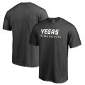 Mens Vegas Golden Knights Fanatics Branded Heather Gray Wordmark T-Shirt