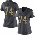 Women's Nike Dallas Cowboys #74 Bob Lilly Limited Black 2016 Salute to Service NFL Jersey