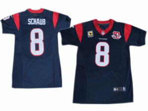 Nike NFL Houston Texans #8 Matt Schaub Red Jerseys W 10th Patch(Elite)